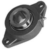 Grip Tight Two-Bolt Flange Metric Bore - GT Normal Duty 2 Bolt Flange Bearings