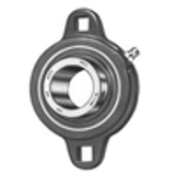 Set Screw LFT Duty 2-Bolt Flange Metric Bore - SC 2 Bolt Flange Bearings -(Normal Duty) -Re-Lube and No-Lube